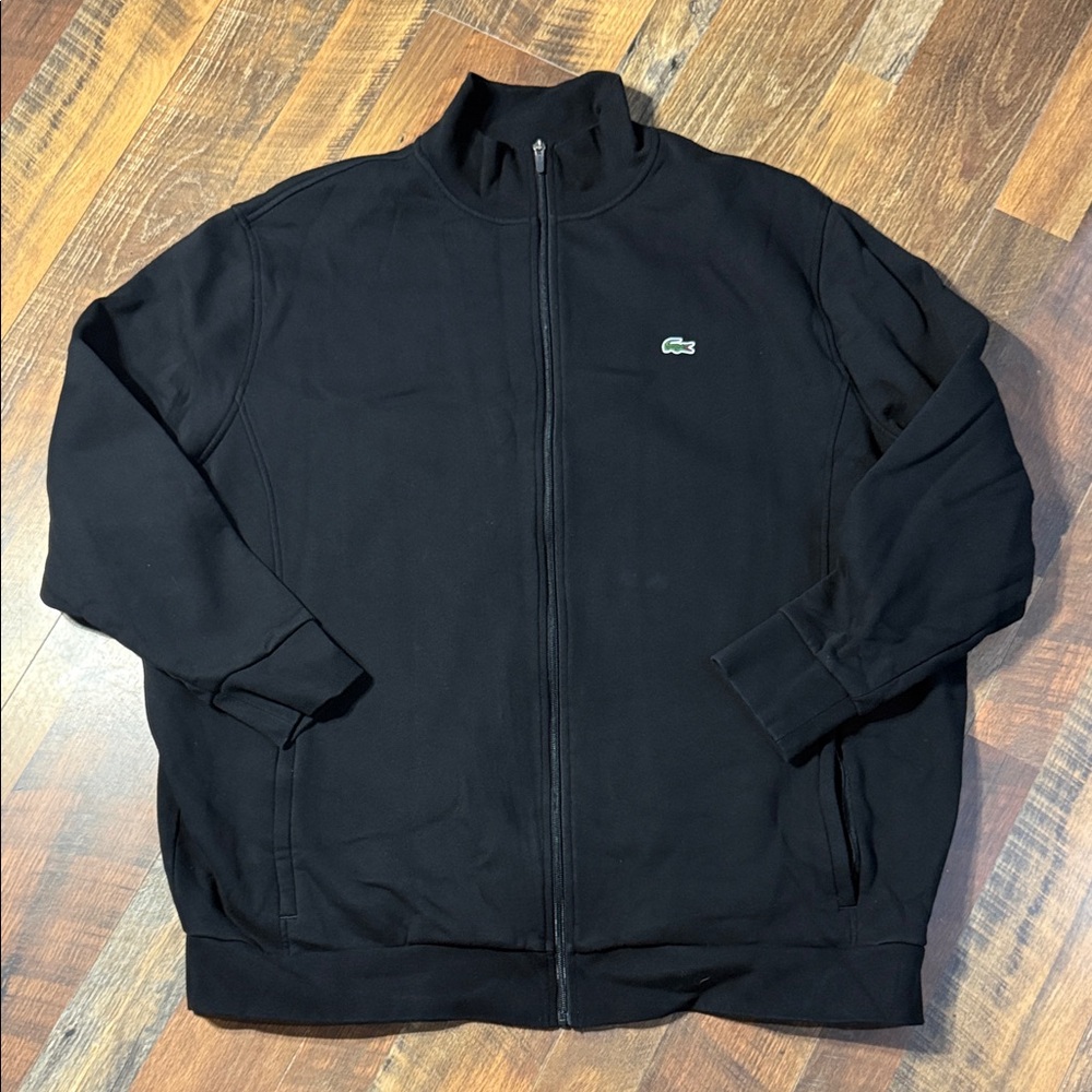 Lacoste Sport Black Full Zip Fleece Jacket Size 3XLB